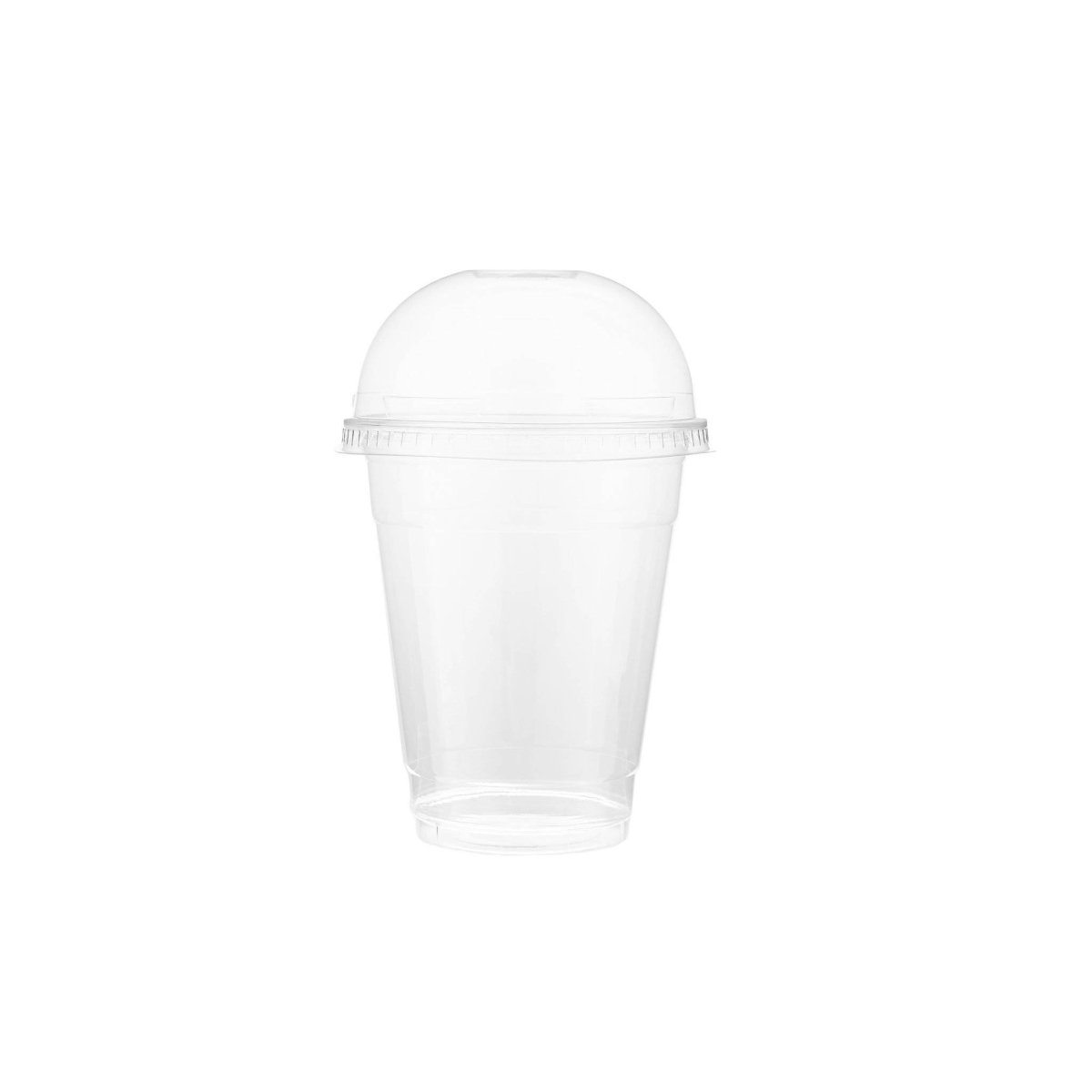 12 Oz PET Clear Juice Cup 91 Diameter and Dome Lid with Hole (500 Pieces) 28th Anniversary Combo - hotpackwebstore.com - Plastic Products