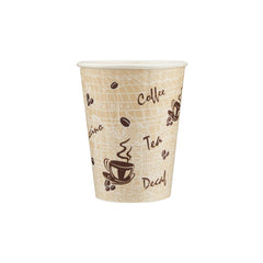 12 Oz Printed Embossed Paper Cups - hotpackwebstore.com - Embossed Paper Cups