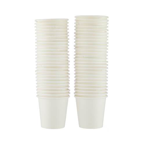 2.5 Oz White Single Wall Qahwa Paper Cups - hotpackwebstore.com