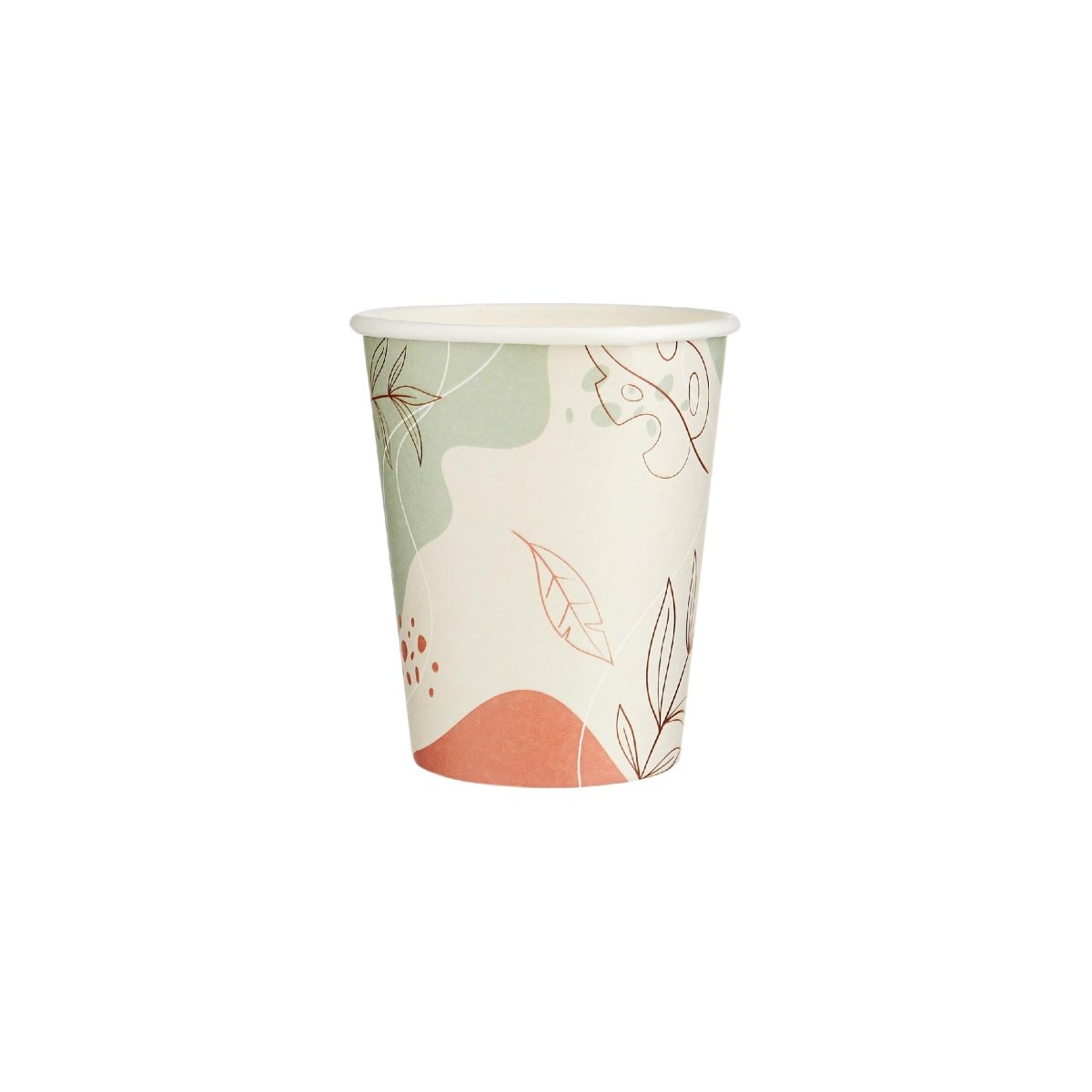 25 Pieces 8 Oz Minimal Design Paper Cups - hotpackwebstore.com - Heavy Duty Paper Cups