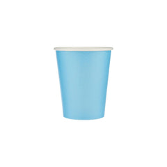 25 Pieces 8 Oz Single Wall Blue Paper Cups - hotpackwebstore.com - Single Wall Paper Cups