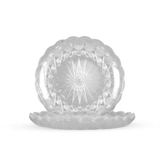 27 cm Round Crystal Design Plate 10 kg - hotpackwebstore.com - Plastic Crystal Plates