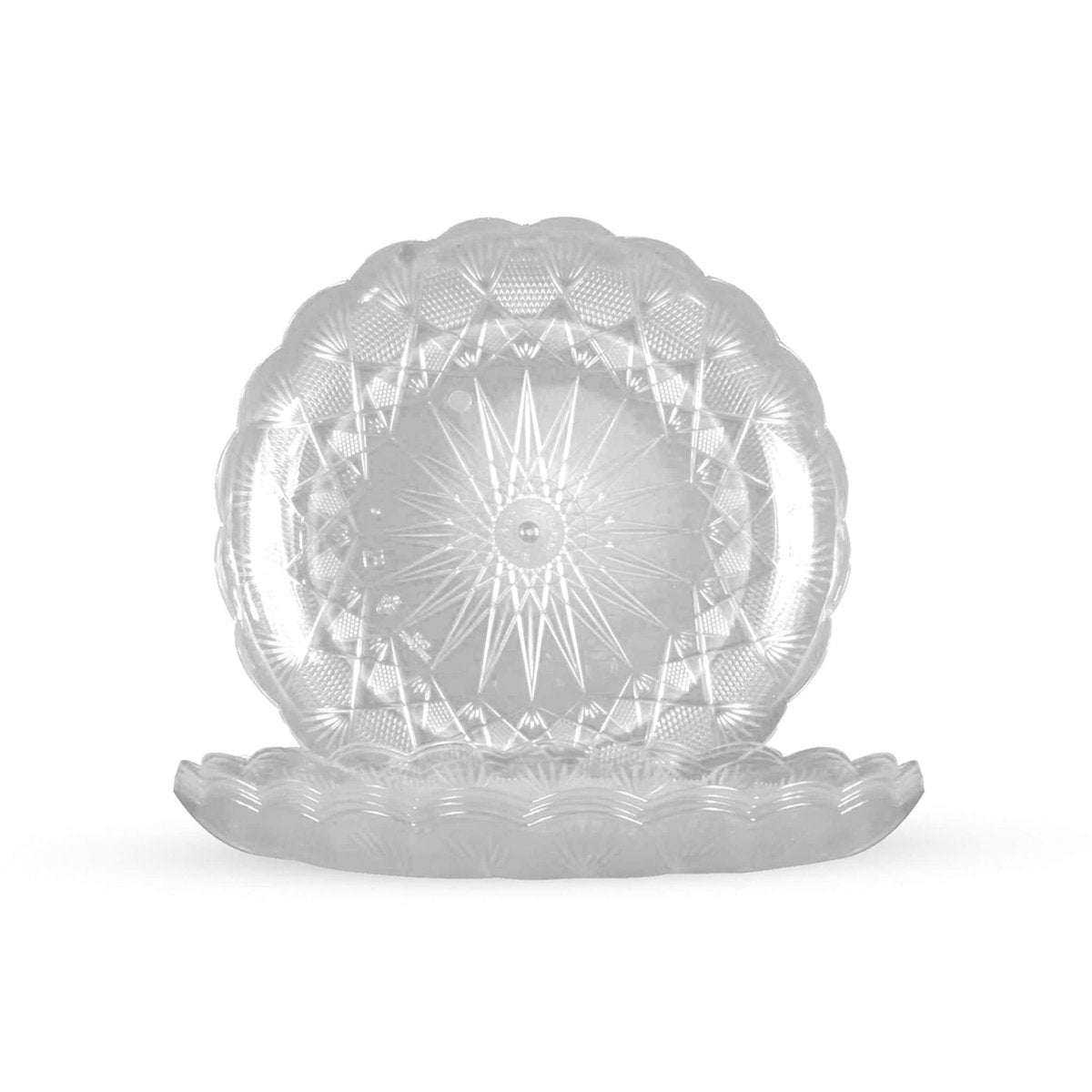 33 cm Round Crystal Design Plate 10 kg - hotpackwebstore.com - Plastic Crystal Plates