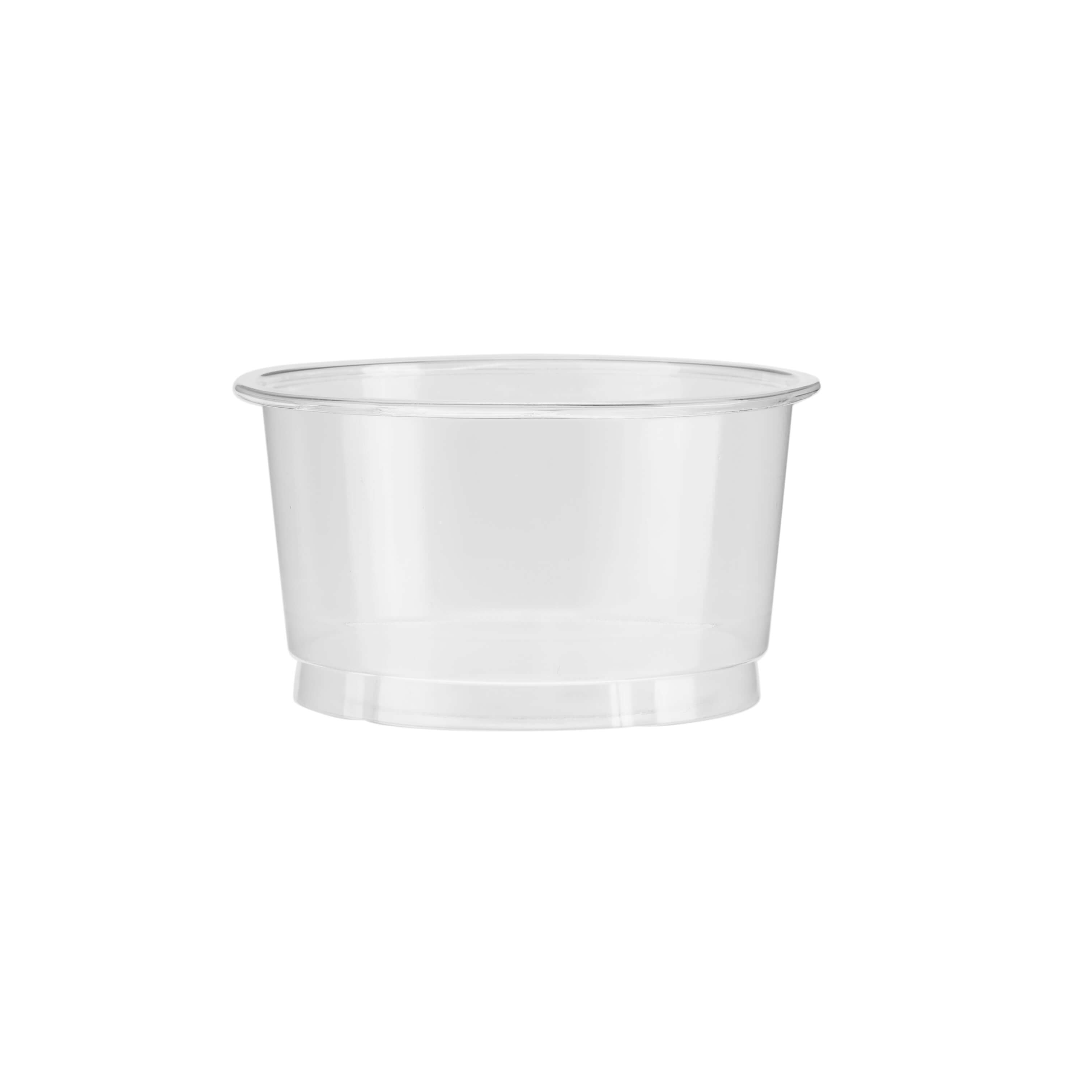 4 Oz Clear PET portion cup for condiments and sauces- Hotpack Global
