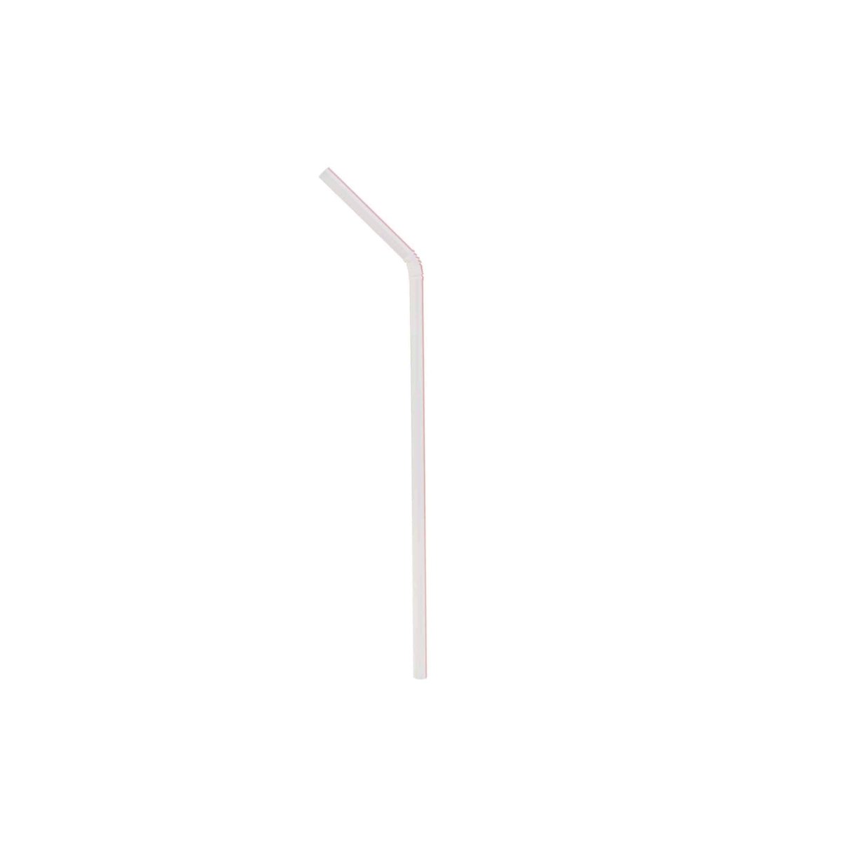 6mm Plastic Flexible Straw Wrapped | 250 Pieces x 40 Packets - hotpackwebstore.com - Plastic Straws