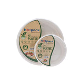 7 inch Biodegradable Paper Pulp Plate | 10 Pieces + 10 inch Biodegradable Paper Pulp Plate | 10 Pieces 28th Anniversary Combo - hotpackwebstore.com - Combo Packs