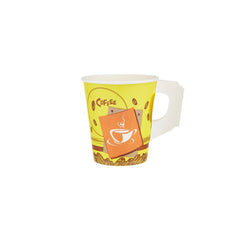 7 Oz Printed Single Wall Paper Cups with Handle - hotpackwebstore.com - Single Wall Paper Cups