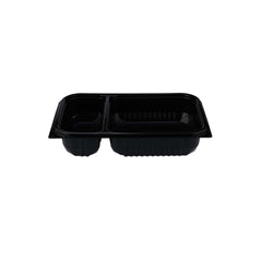 Black Microwave Container 2 Compartment