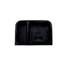 Black Microwave Container 2 Compartment