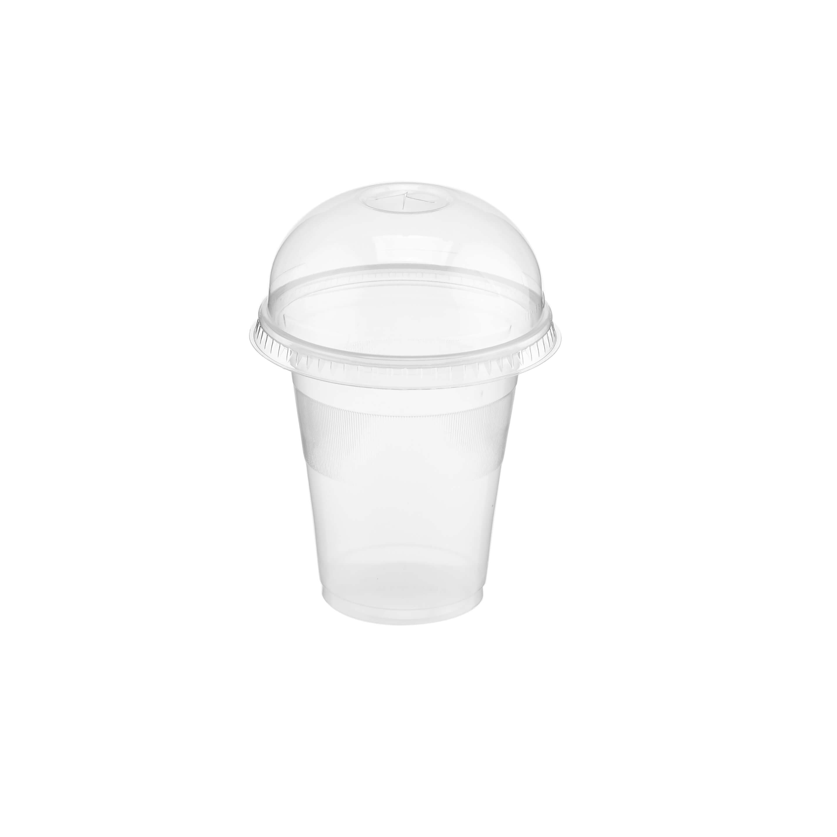 10 Oz Clear Plastic PP Cups with dome lid - Hotpack Global