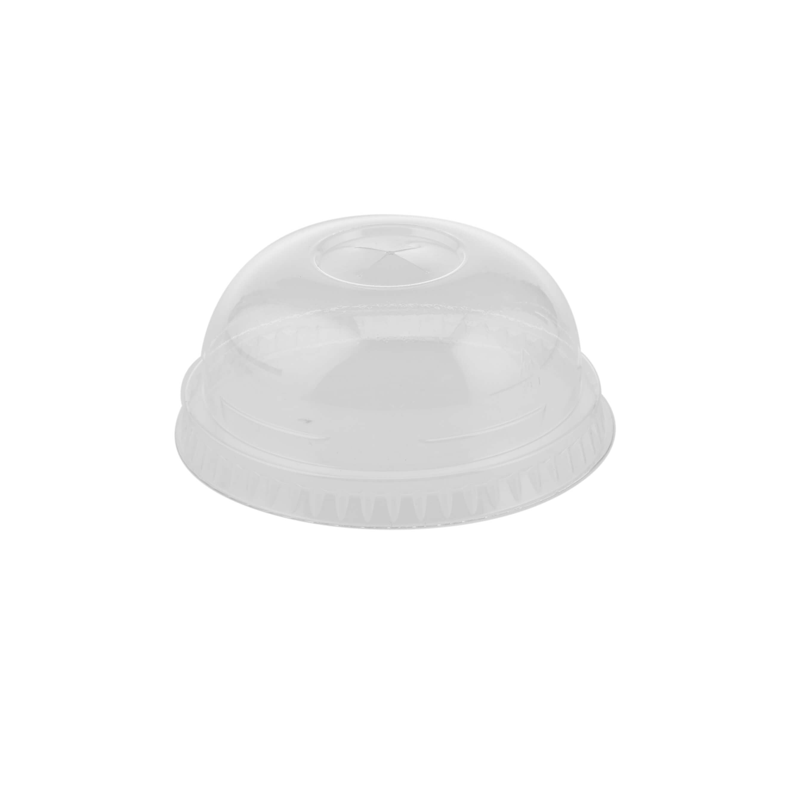 Dome Lid With Hole for PET Juice Cup 4/8/10 Oz 78 mm Diameter - hotpackwebstore.com