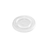Flat Lid Without Hole for PET Juice Cup 8/10 Oz  78 mm Diameter  1000 Pieces - hotpackwebstore.com