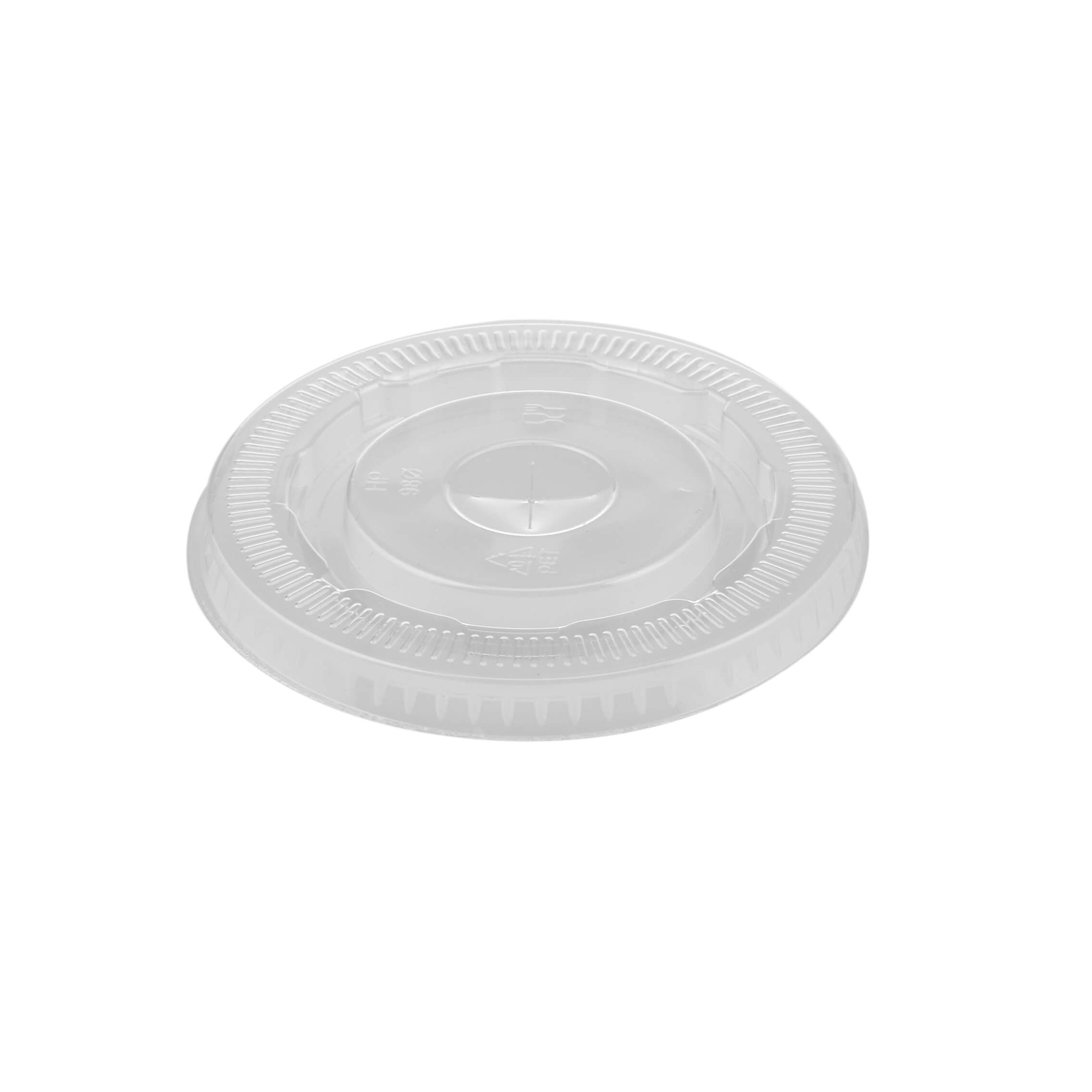 Flat Lid With Hole for PET Juice Cup 12/14/16/20/24 Oz 98 Diameter - hotpackwebstore.com