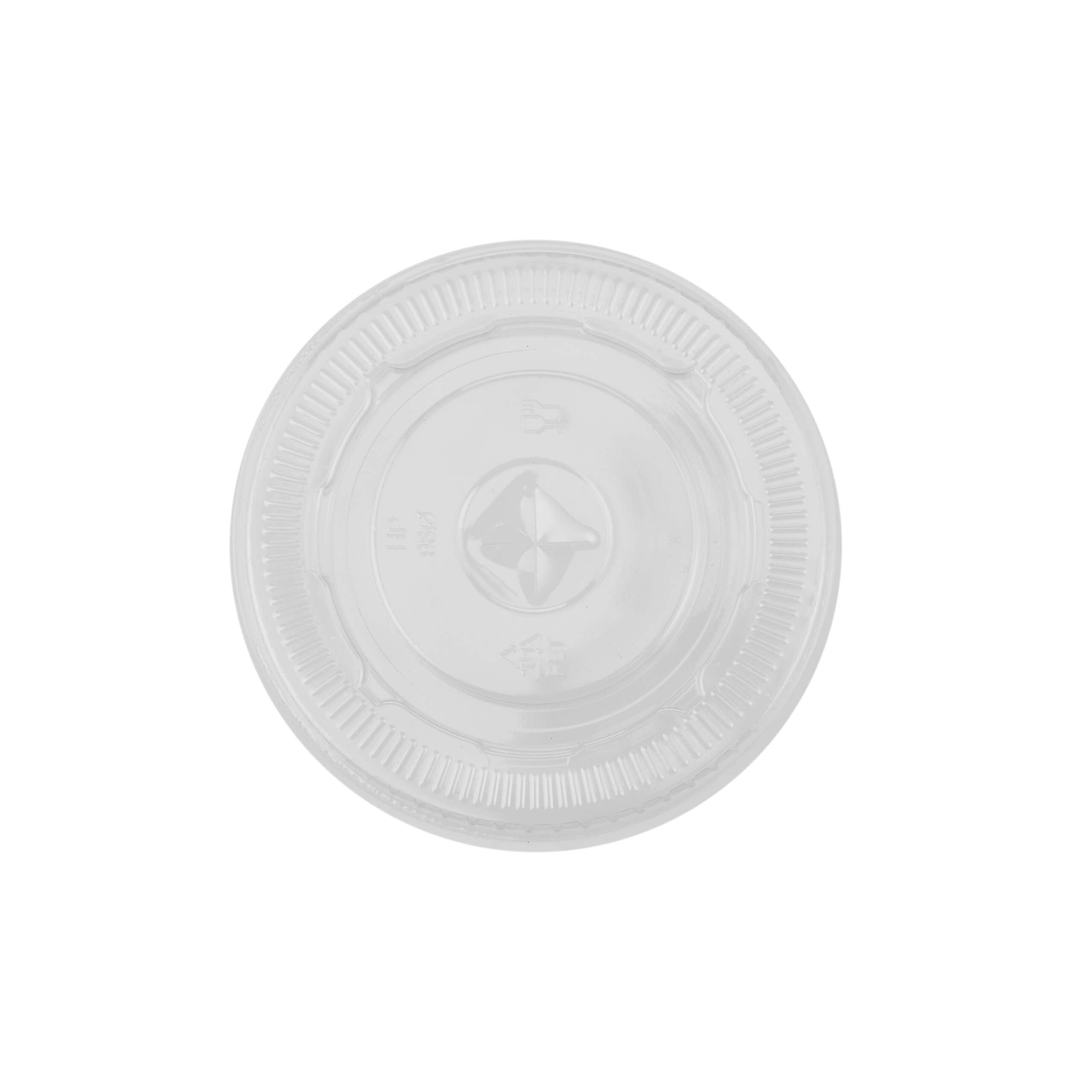 Flat Lid With Hole for PET Juice Cup 12/14/16/20/24 Oz 98 Diameter - hotpackwebstore.com