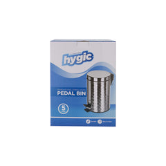 Hygic Stainless Steel Pedal Bin | Dust Bin - hotpackwebstore.com - Pedal Bin