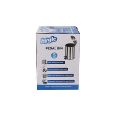 Hygic Stainless Steel Pedal Bin | Dust Bin - hotpackwebstore.com - Pedal Bin