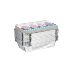 50 Pieces Offer Pack Aluminium Container With Arabic Theme Lid - hotpackwebstore.com