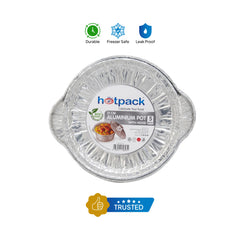 Aluminium Pot With Lid 5 pieces - hotpackwebstore.com