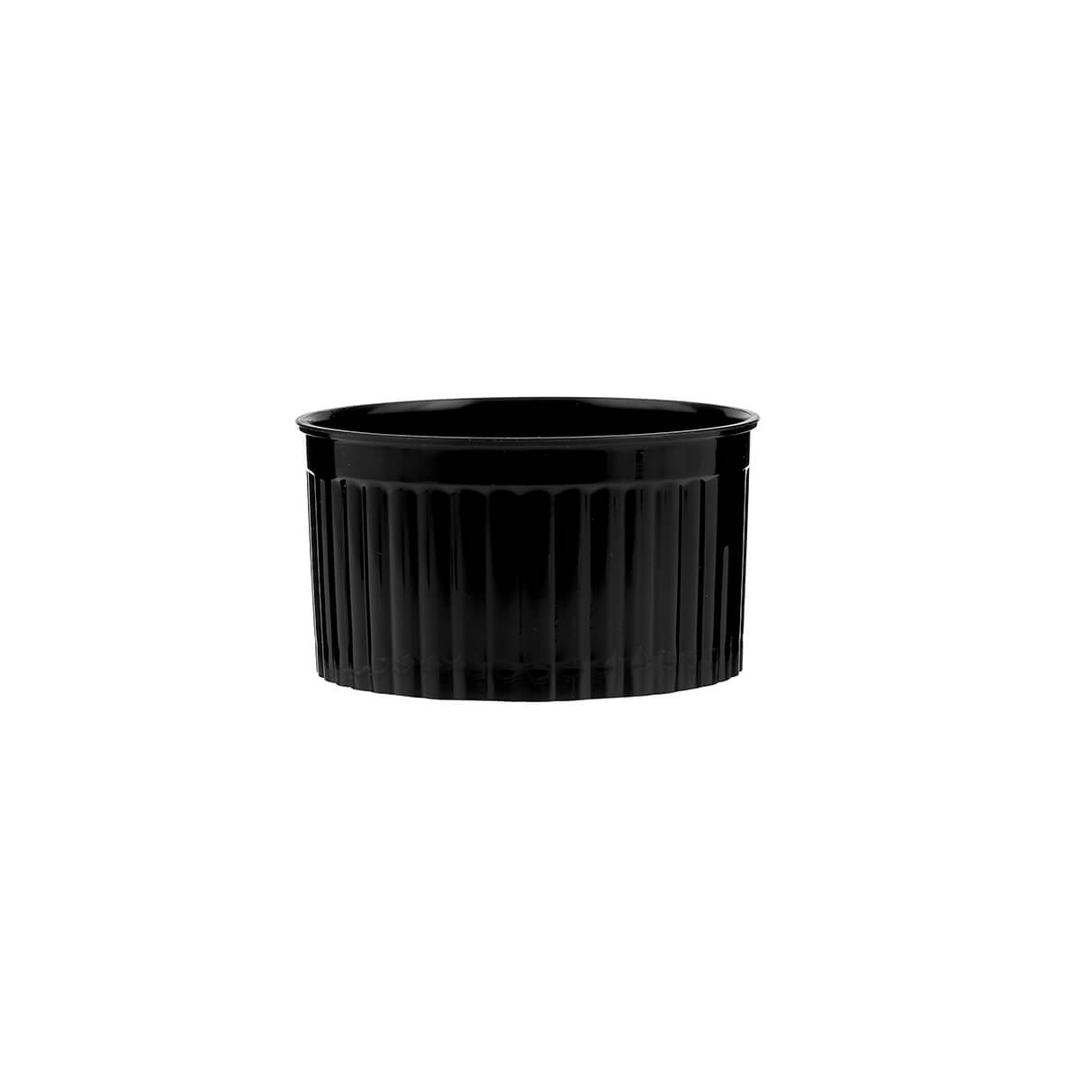 Black Ramekin Cup With Lid - hotpackwebstore.com