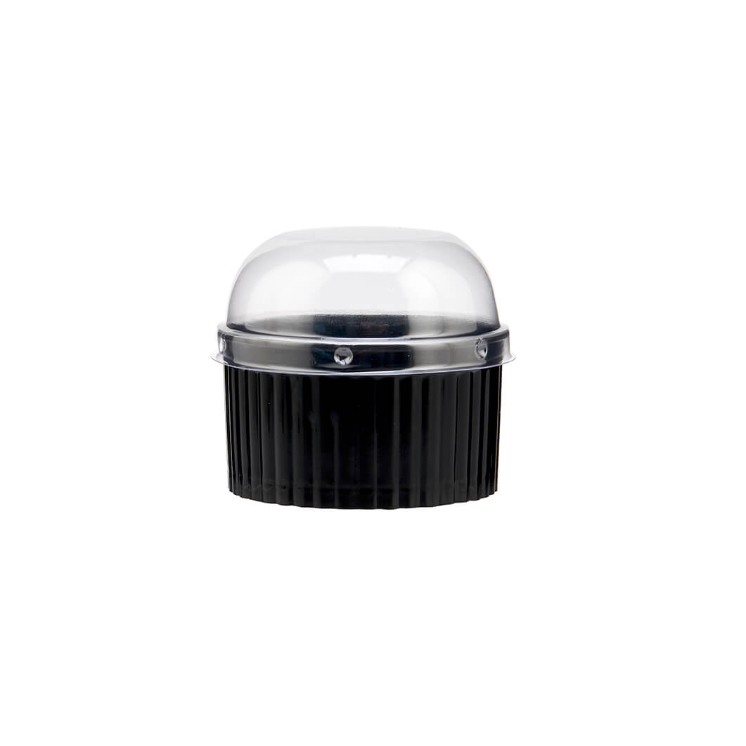 Black Ramekin Cup With Lid - hotpackwebstore.com