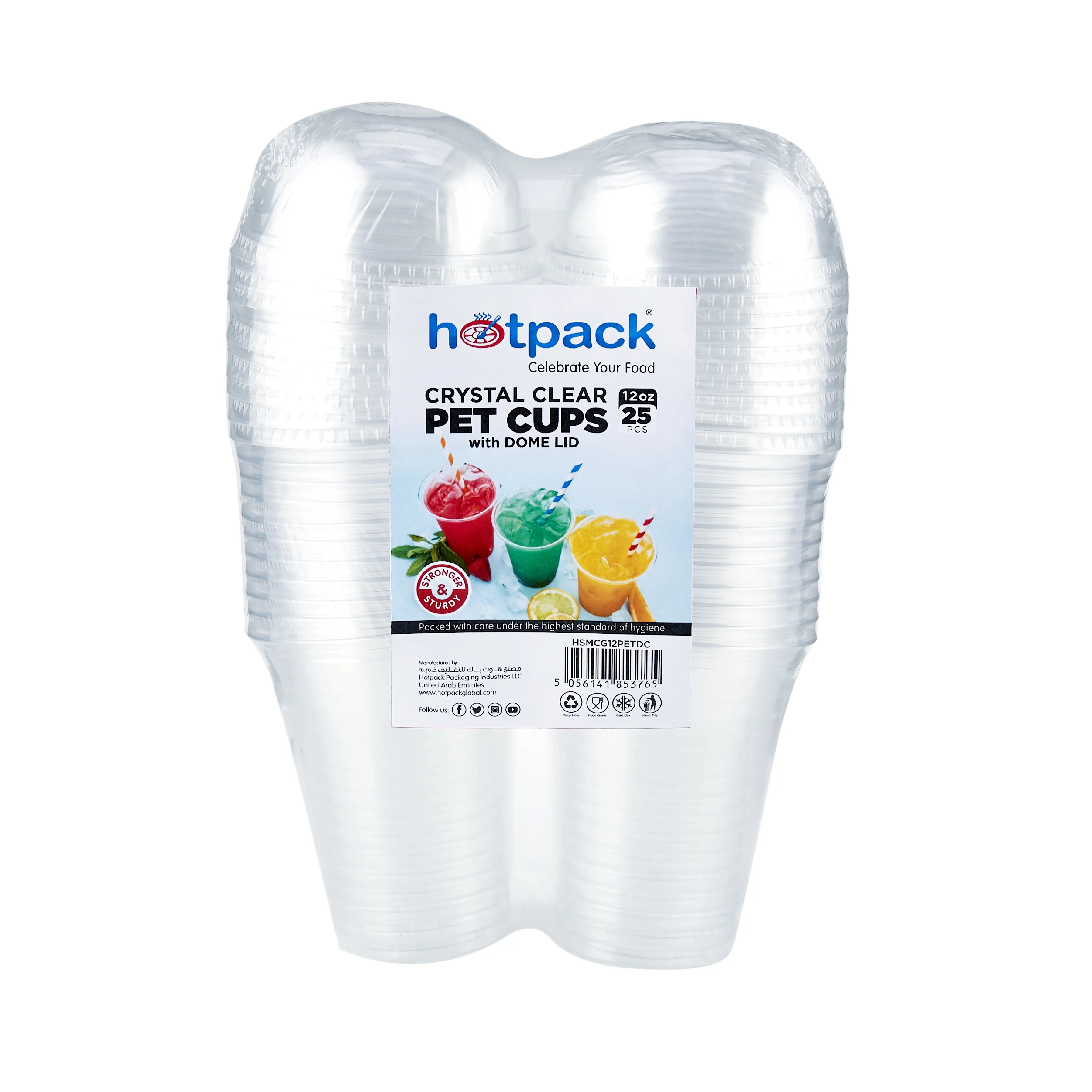 PET Clear Juice Cup 25 Pieces - hotpackwebstore.com