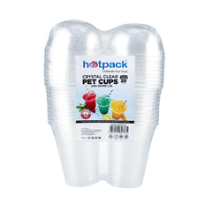 PET Clear Juice Cup 25 Pieces - hotpackwebstore.com