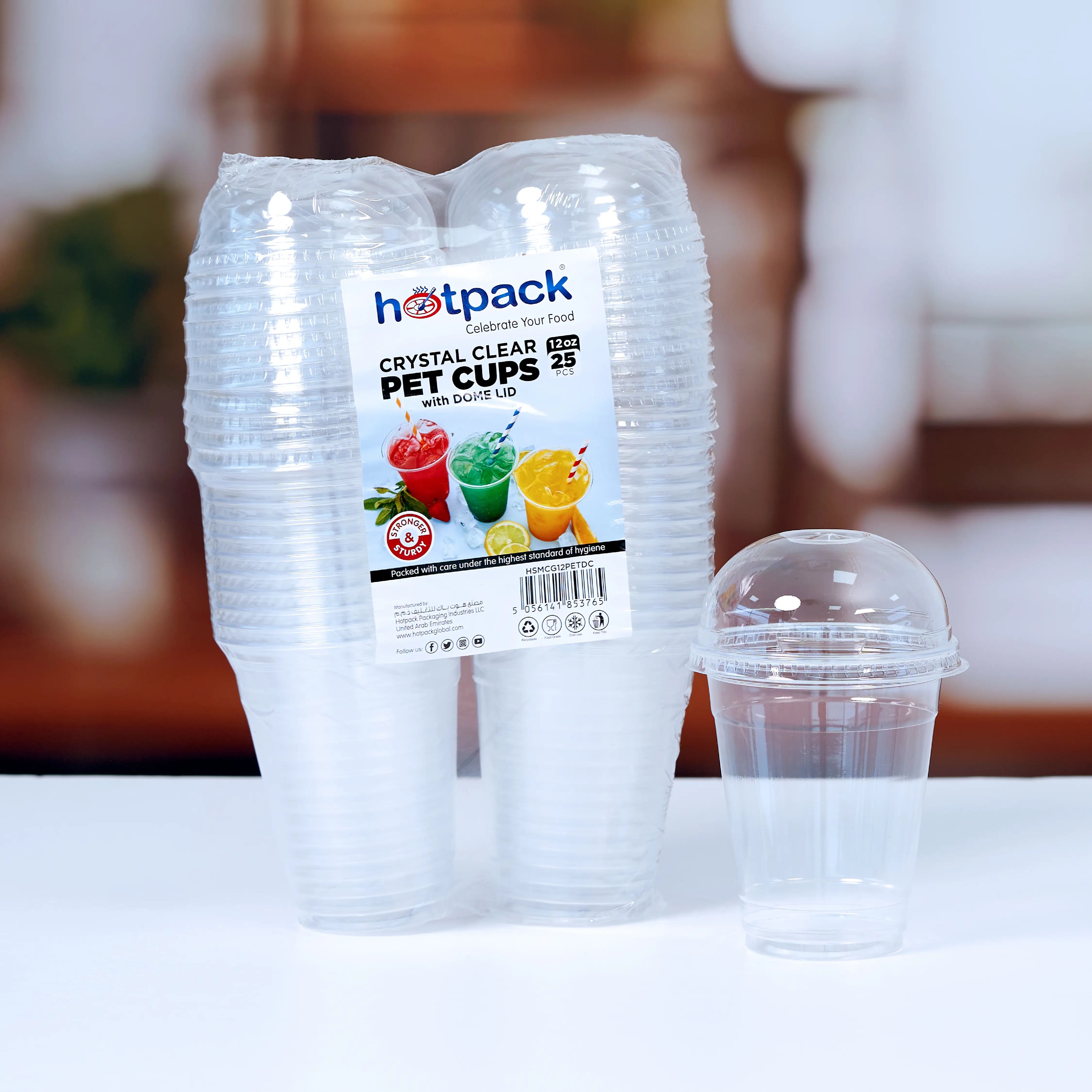 PET Clear Juice Cup 25 Pieces - hotpackwebstore.com