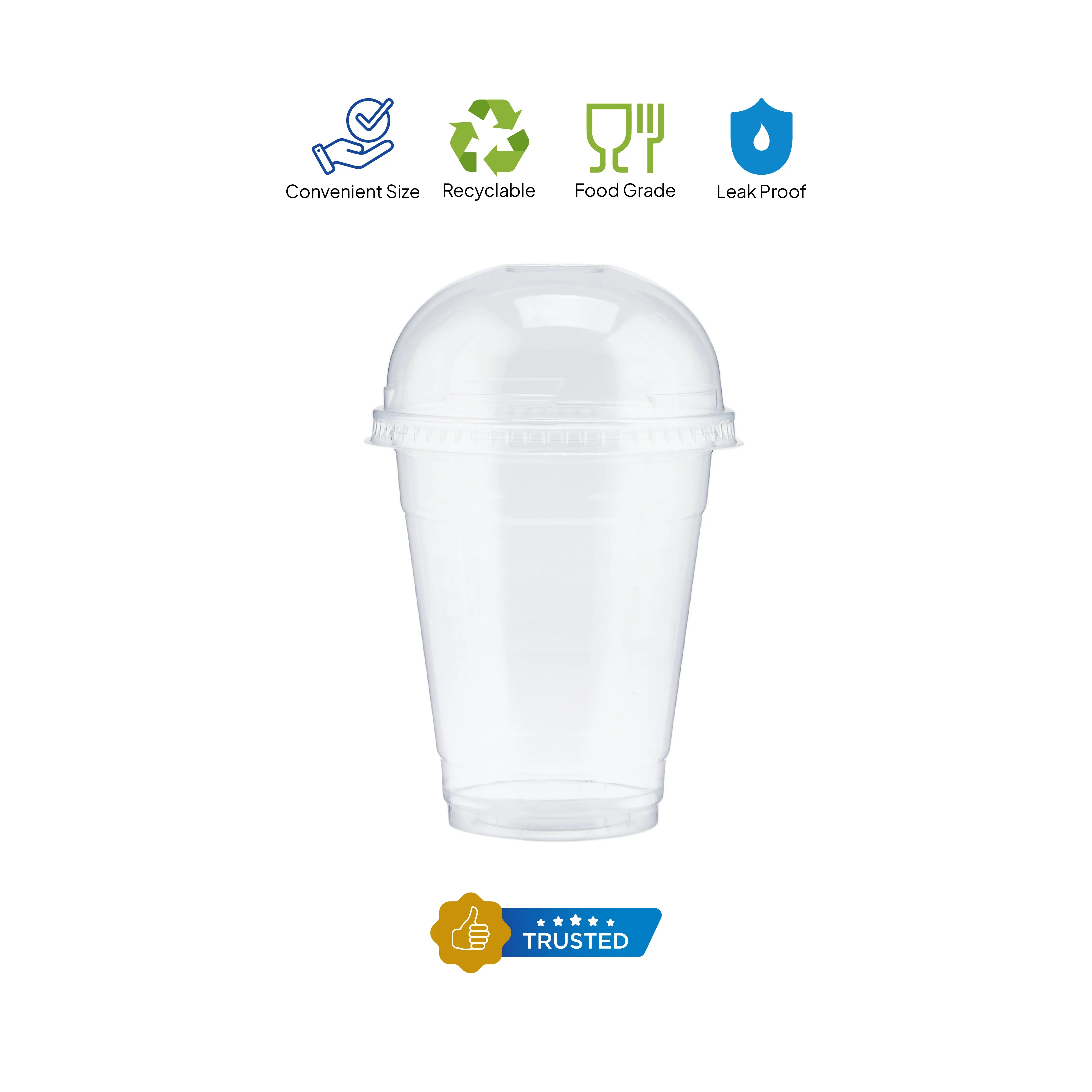 PET Clear Juice Cup 25 Pieces - hotpackwebstore.com