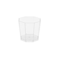 Clear Hexaganal Plastic Dessert Cup - hotpackwebstore.com