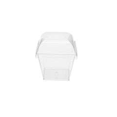 Clear Square Plastic Dessert Cup With Lid - hotpackwebstore.com