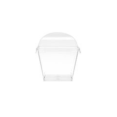 Clear Square Plastic Dessert Cup With Lid - hotpackwebstore.com