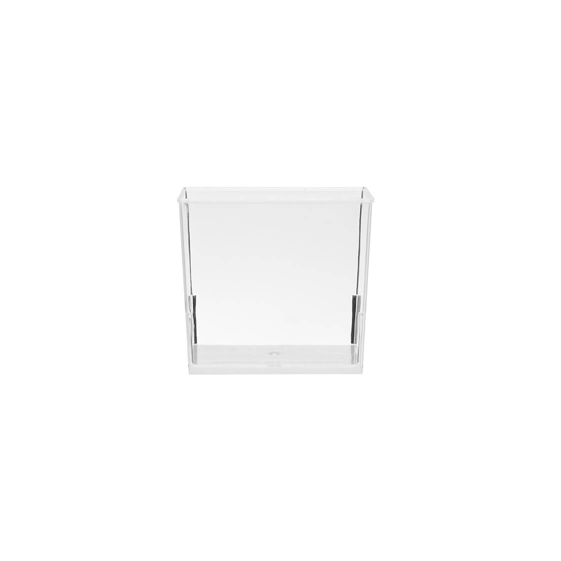 Clear Square Plastic Dessert Cup With Lid - hotpackwebstore.com