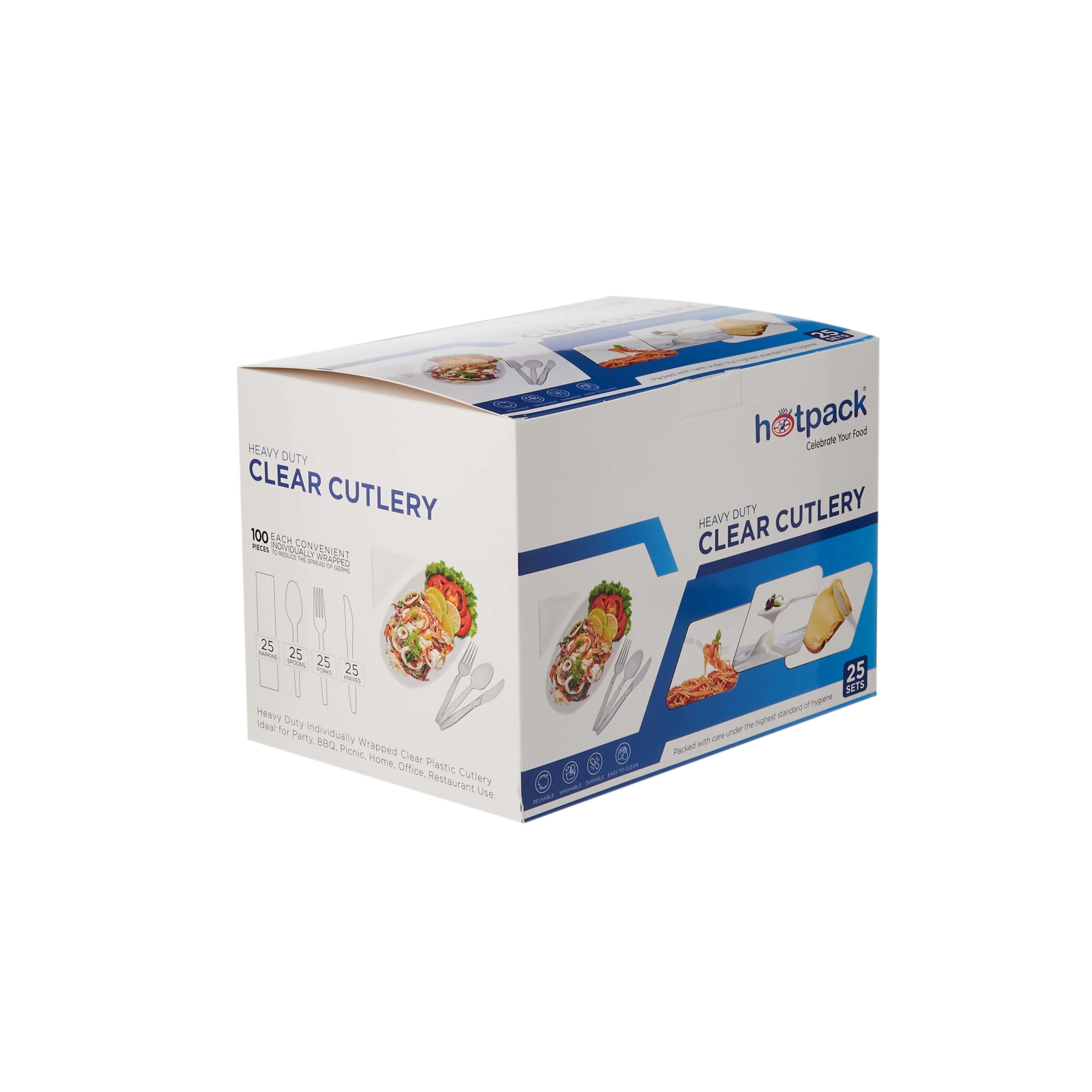 Heavy Duty Plastic Cutlery Set - hotpackwebstore.com