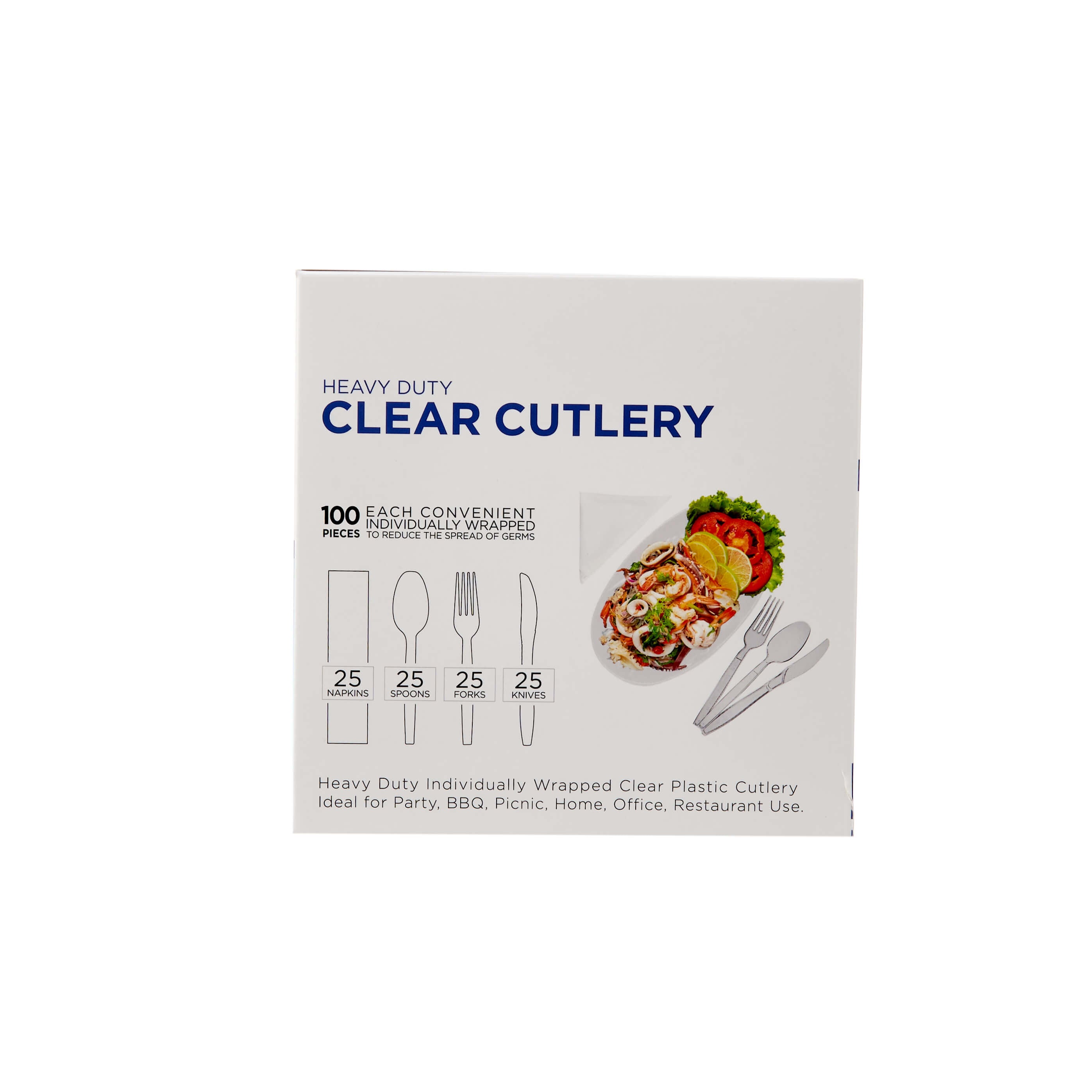 Heavy Duty Plastic Cutlery Set - hotpackwebstore.com