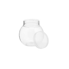 Clear Plastic Dessert Jar Pot With Lid - hotpackwebstore.com