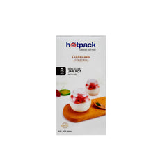 Clear Plastic Dessert Jar Pot With Lid - hotpackwebstore.com