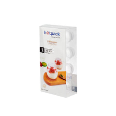 Clear Plastic Dessert Jar Pot With Lid - hotpackwebstore.com