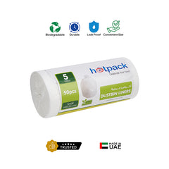 White Dust Bin Bag Roll 45*55 30 Rolls - hotpackwebstore.com