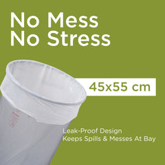 White Dust Bin Bag Roll - hotpackwebstore.com