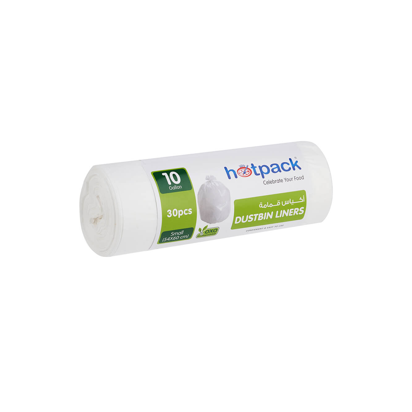 White Dust Bin Bag Roll - hotpackwebstore.com