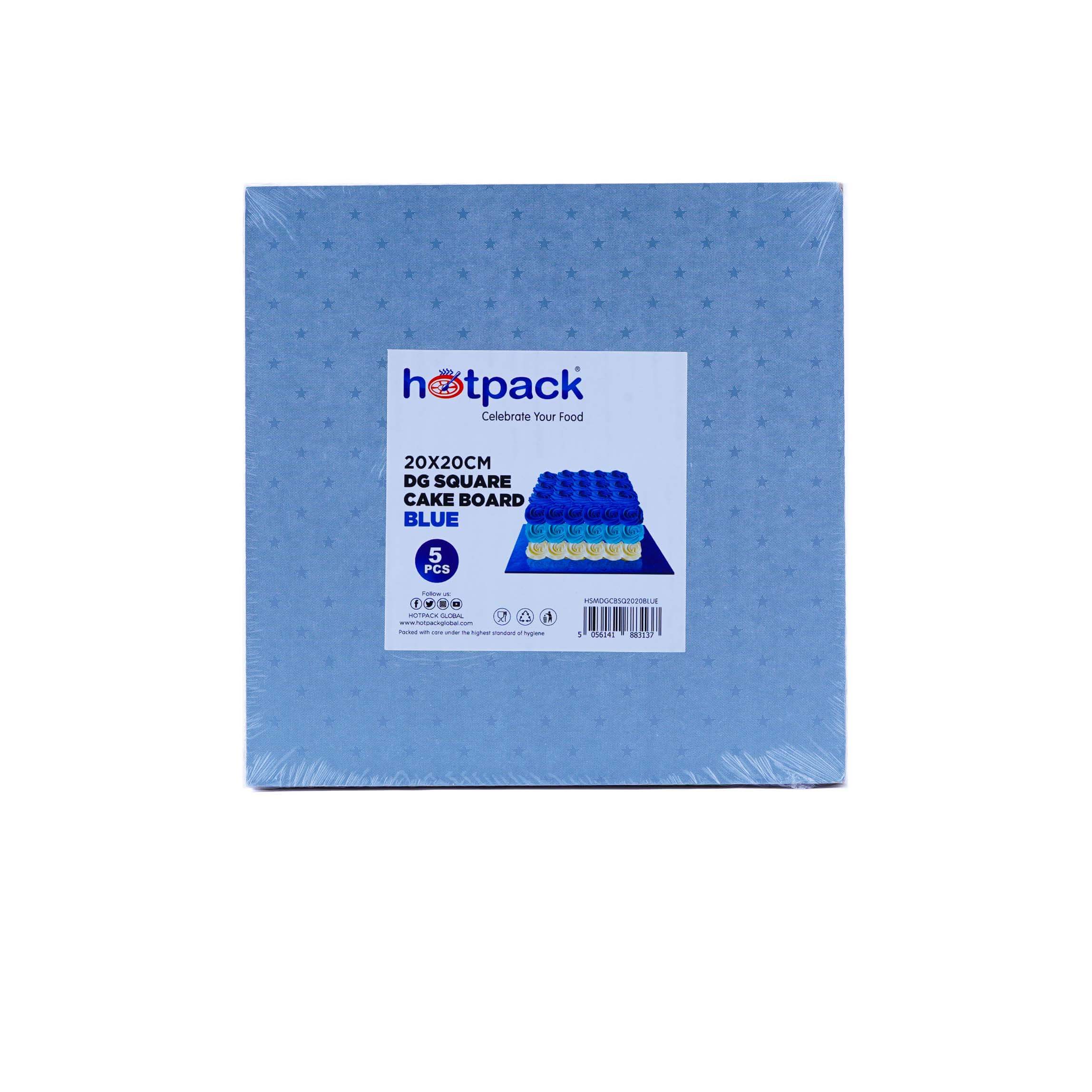 Square Cake Board 5 Pieces - hotpackwebstore.com - Baking & Decoration