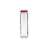 Glass Jar Tall Shape With Metal Lid