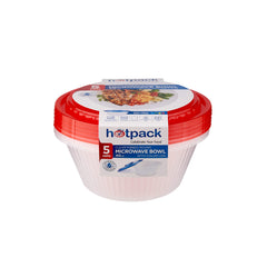 Round Ribbed Microwave Bowl With Color Lid - hotpackwebstore.com - Microwavable Containers