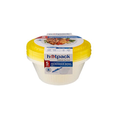 Round Ribbed Microwave Bowl With Color Lid - hotpackwebstore.com - Microwavable Containers