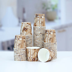 4 Oz Single Wall Printed Paper Cup 50 Pieces - hotpackwebstore.com
