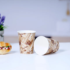 Single Wall Printed Paper Cup 20 Pieces - hotpackwebstore.com