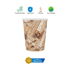 Single Wall Printed Paper Cup 20 Pieces - hotpackwebstore.com