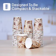 Single Wall Printed Paper Cup 20 Pieces - hotpackwebstore.com
