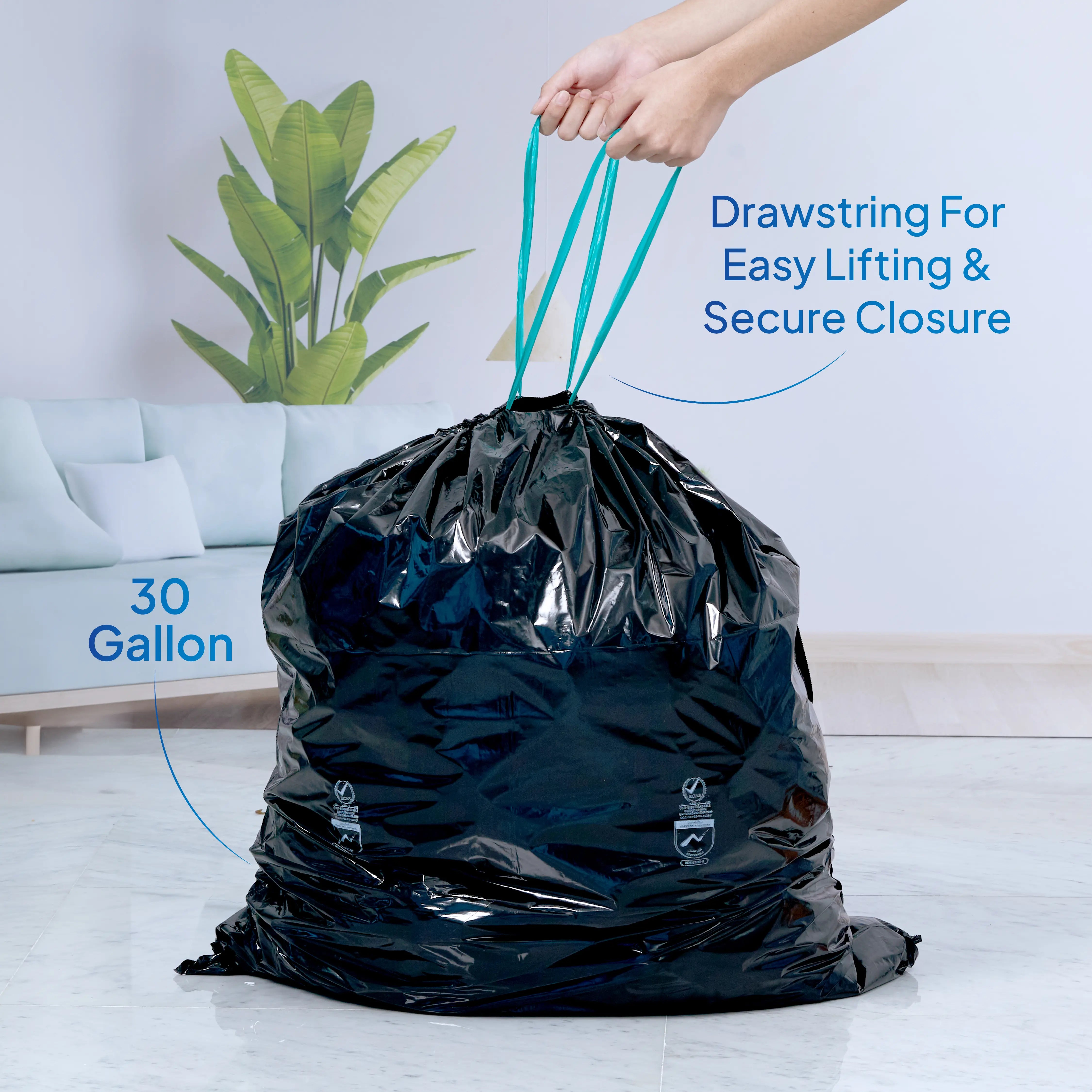 Drawstring Garbage Bag - hotpackwebstore.com