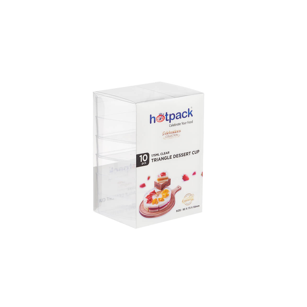 Triangle Clear Dessert Cup - hotpackwebstore.com